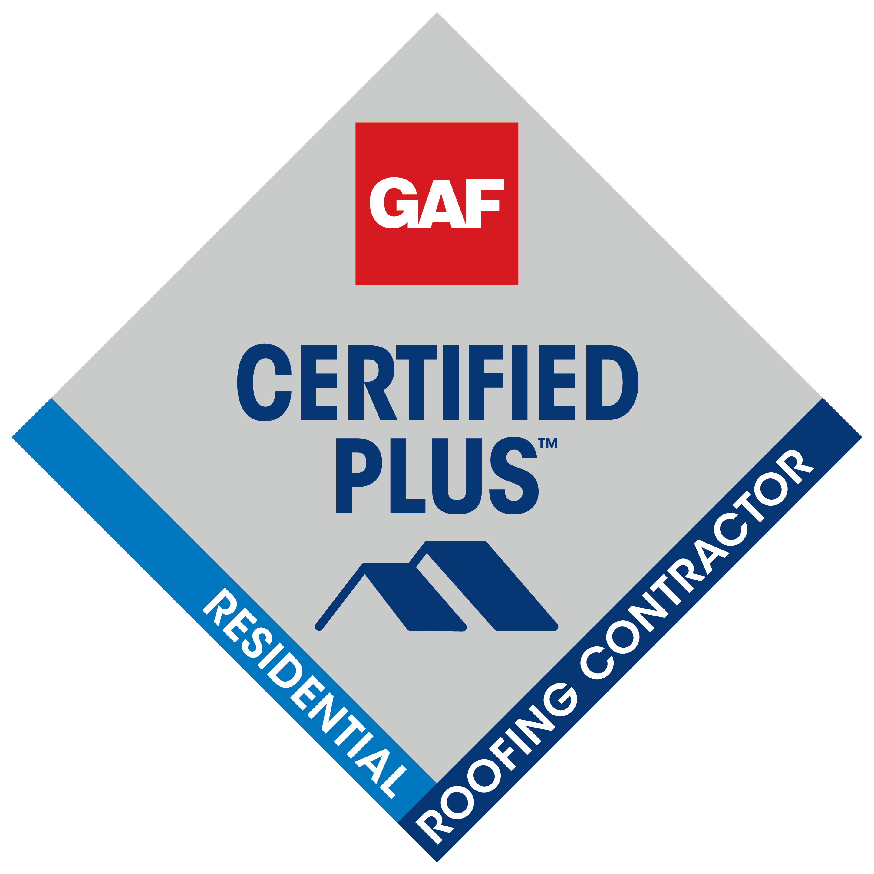 GAF Certified Plus residential roofing contractor