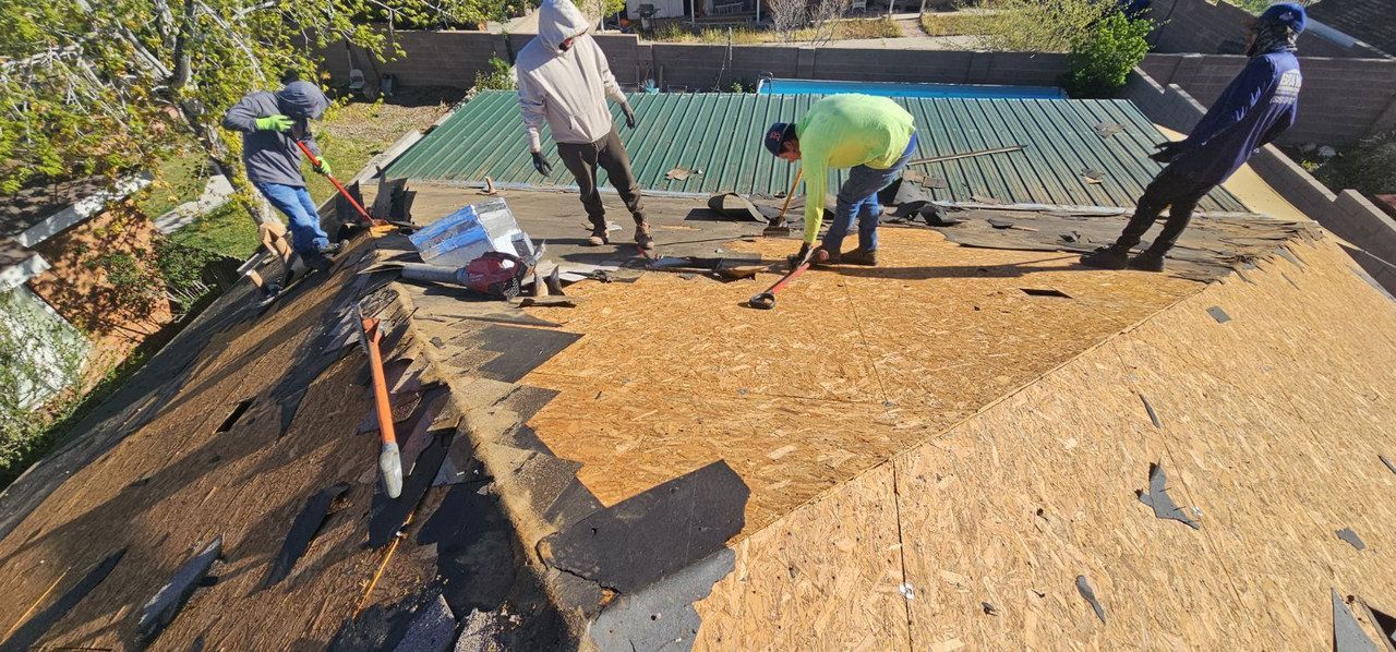 Completed roofing craftsmanship detail from a New Mexico project.