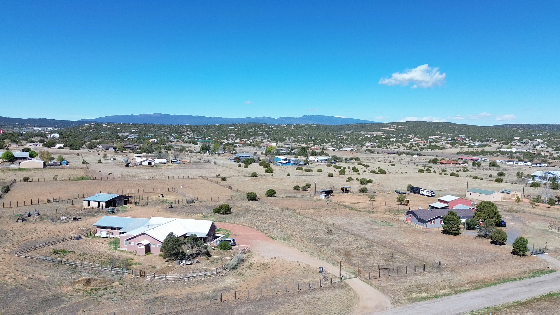 Roof storm repair and replacement in Edgewood, New Mexico.